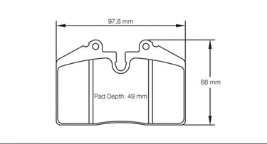 Pagid Racing Brake Pads No. 1203 - Discovery Parts